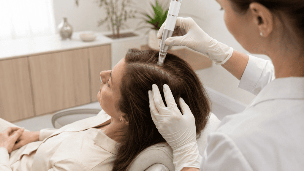 Sin duda esto es Microneedling capilar en Pamplona​